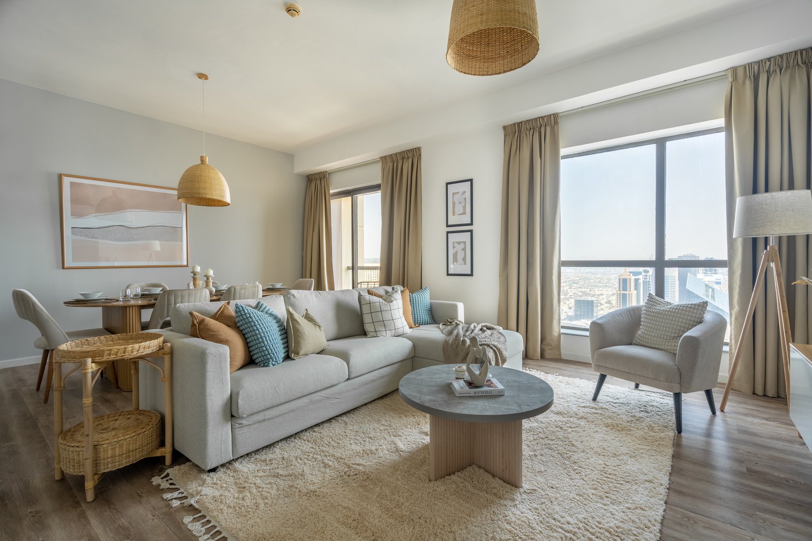 **Premium Stay** | Panoramic Marina View, Modern Interior | Bahar 1