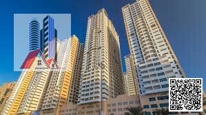 1 BHK for Sale in Ajman One Tower Close Kitchen With Parking.