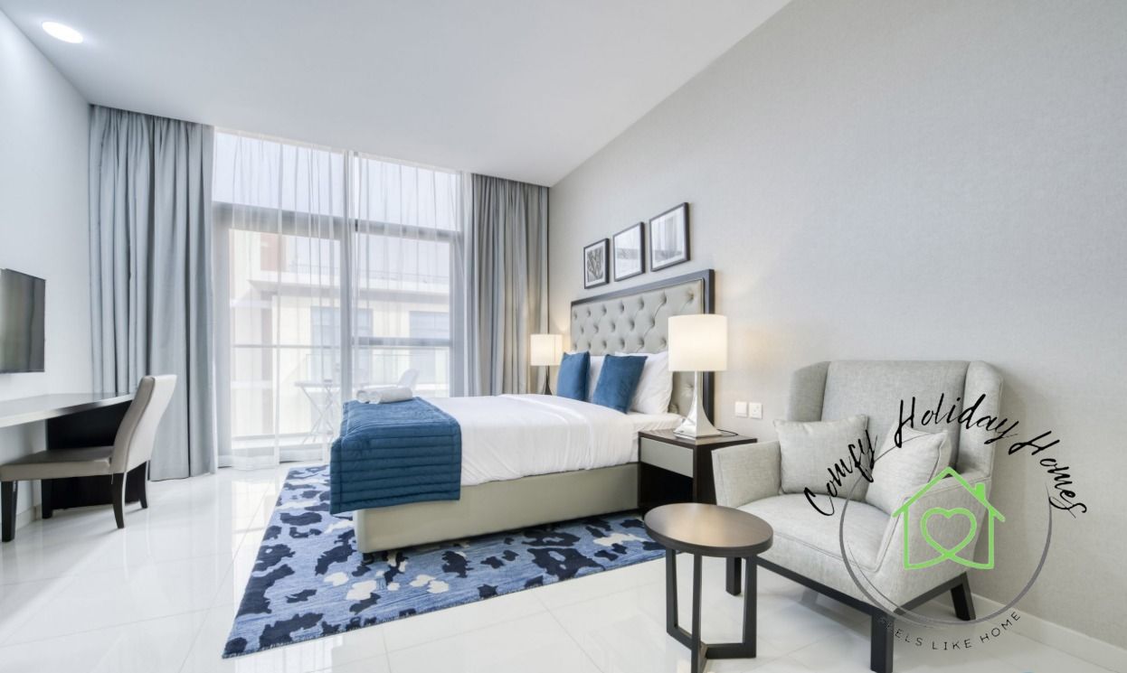 Modern Fully Furnished Studio with Balcony | Stylish Comfort, Prime Dubai South Location