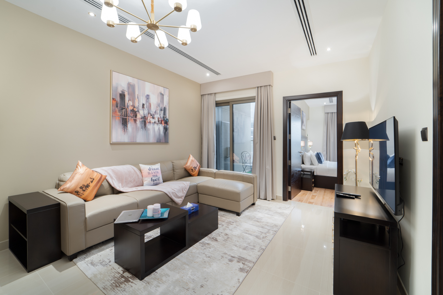 1 Bed W/ 2 Balconies | Gym, Pool, Sauna, Play Area | Furnished | Flexible term