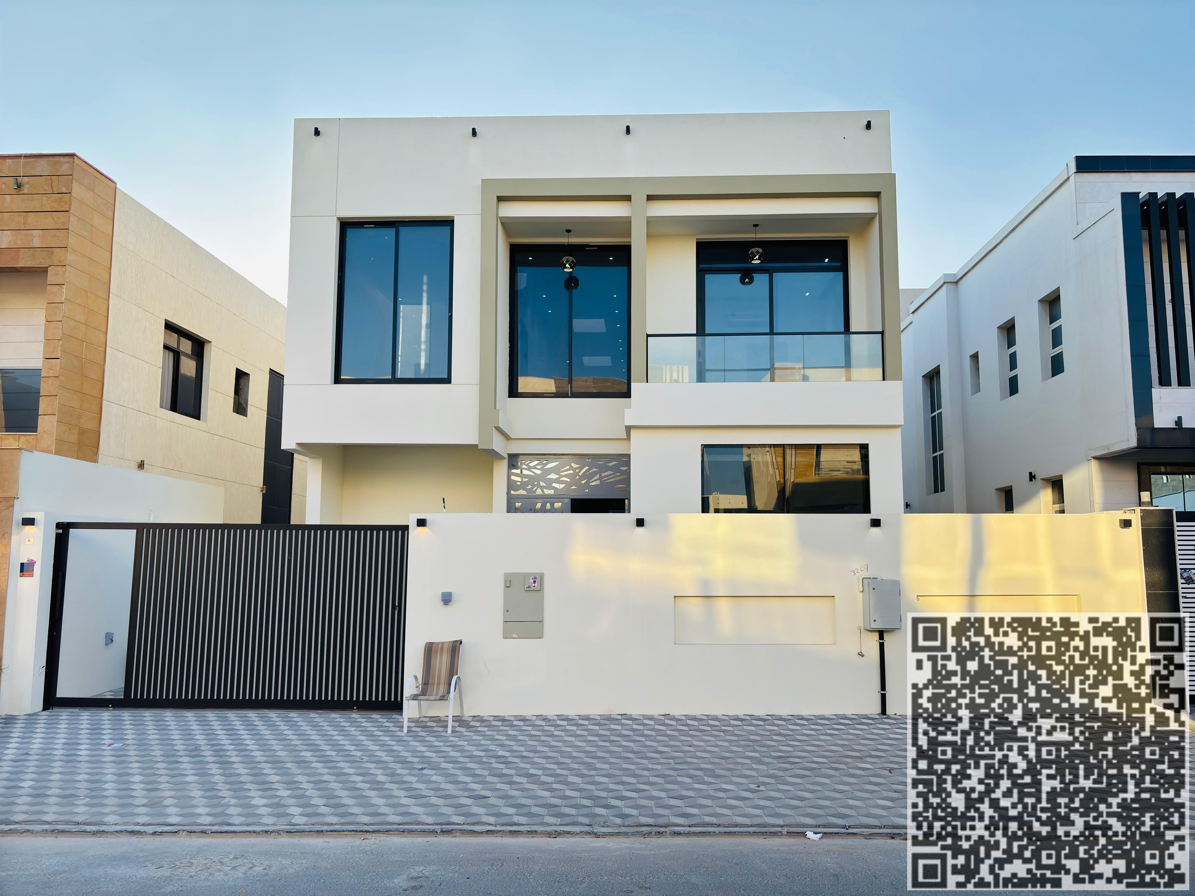 For sale, a luxurious modern villa, including electricity, water in the Yasmine area, freehold for all nationalities.