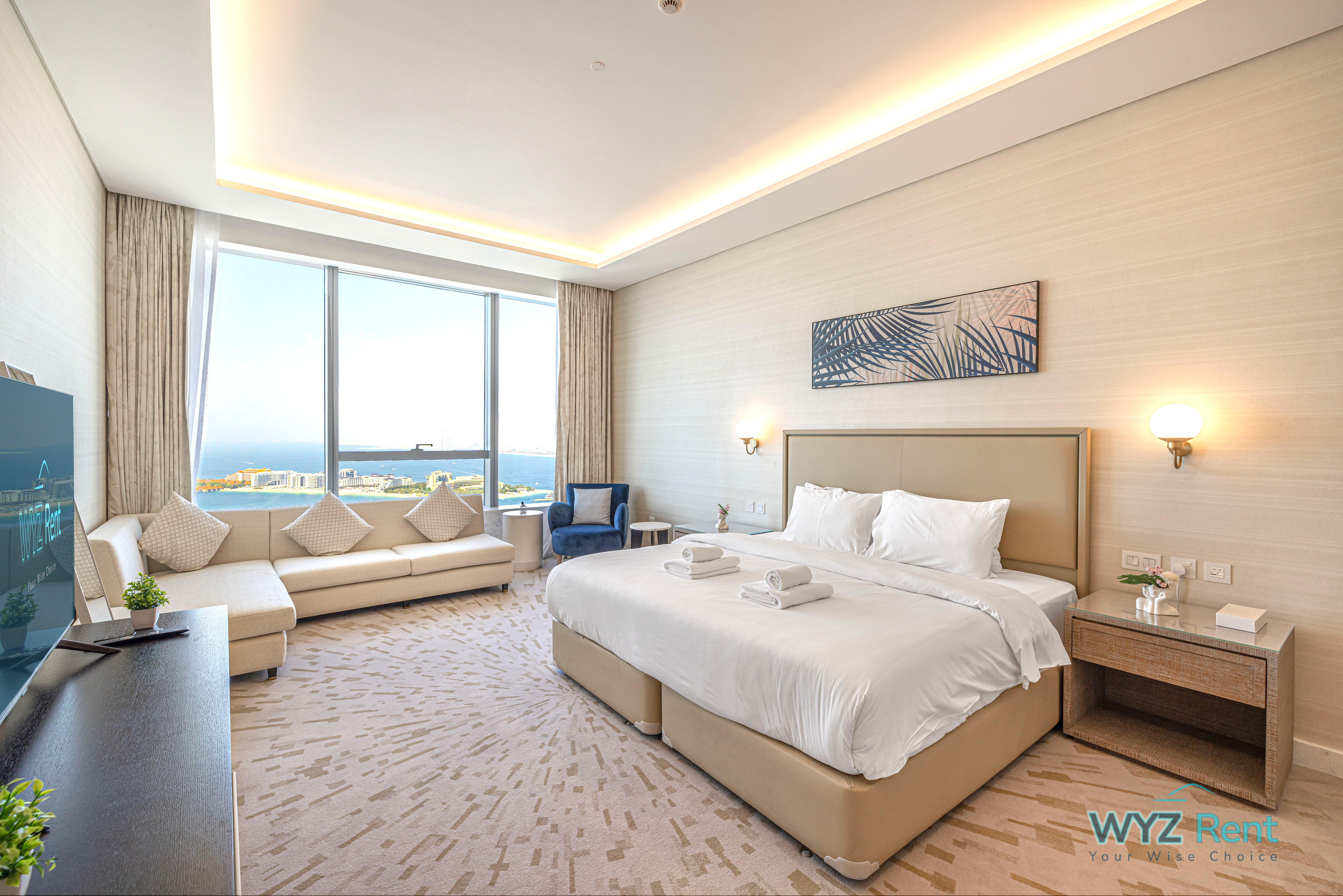 Opulent Studio in Palm Tower with Sea View ALL BILLS INCLUDED | NO HIDDEN CHARGES