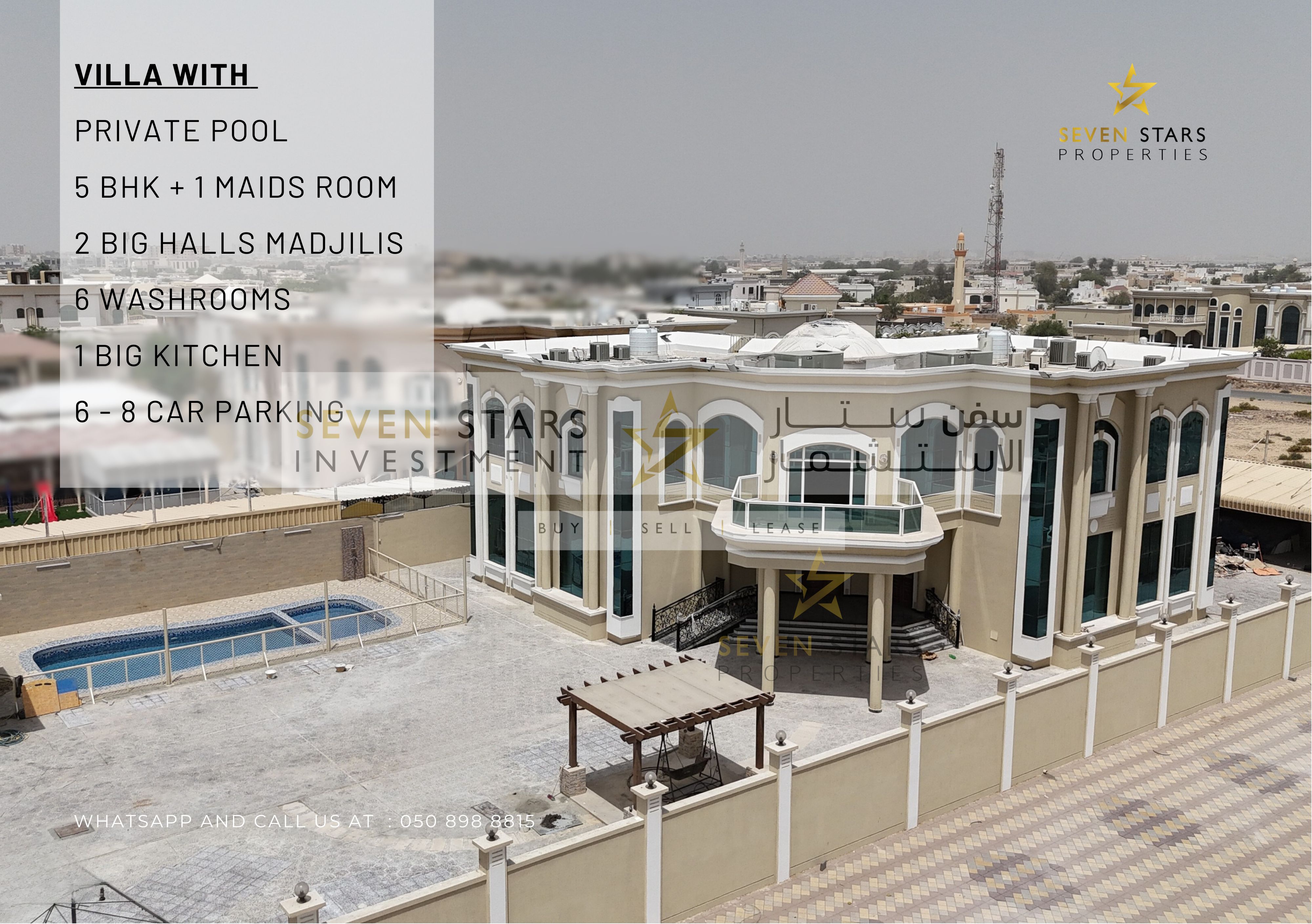 Exclusive | Spacious Commercial Villa with Private Pool | Al Salamah, UAQ