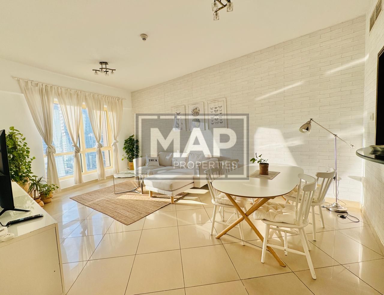 2 BHK Apartment with 2 Balcony in JLT with 5mins Walk to DMCC Metro Station. .