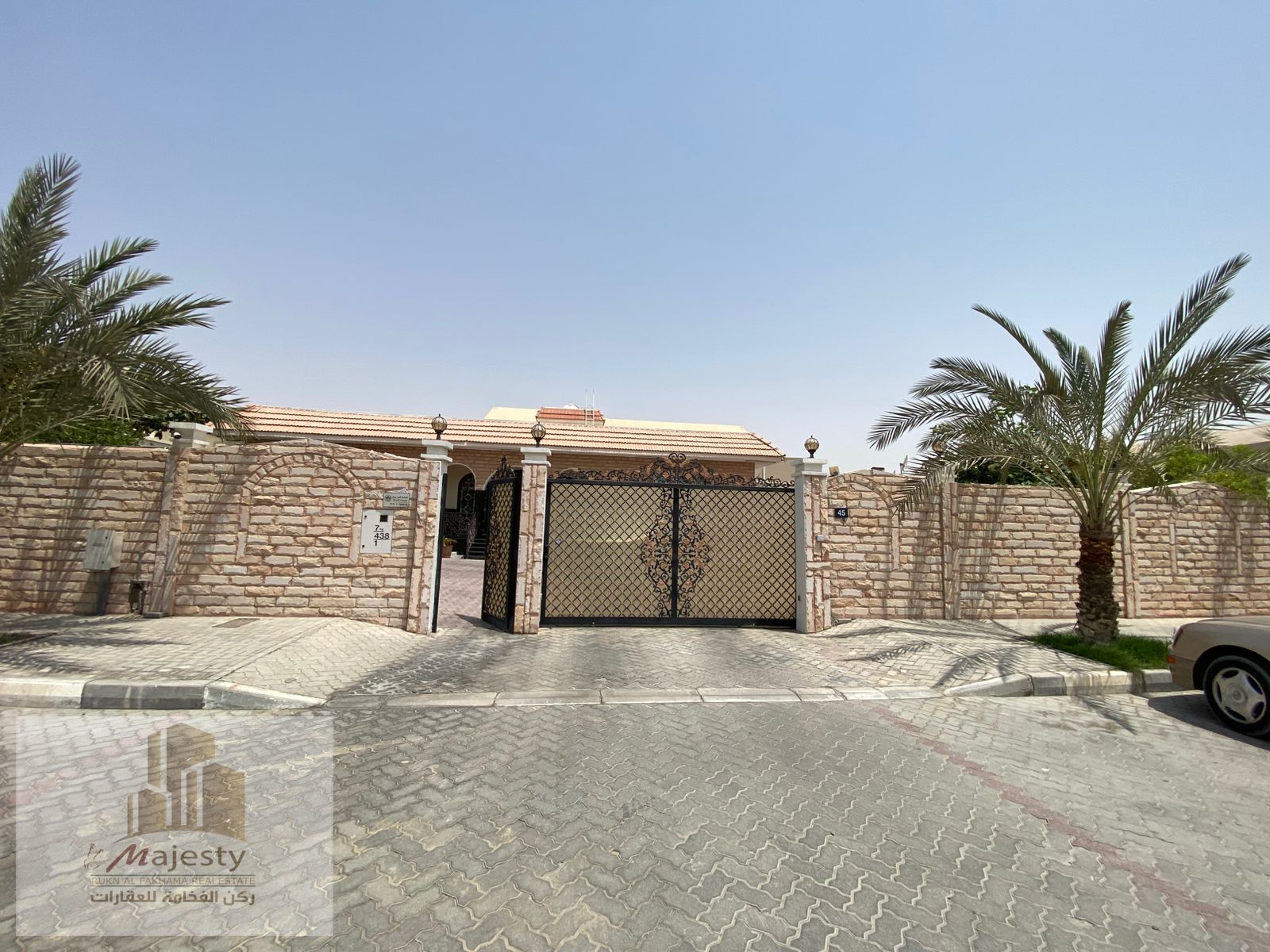 Golden opportunity at a special price and location for sale a corner villa ground floor in Sharjah Emirate, Al-Ramqiya area. The villa is fully mainta