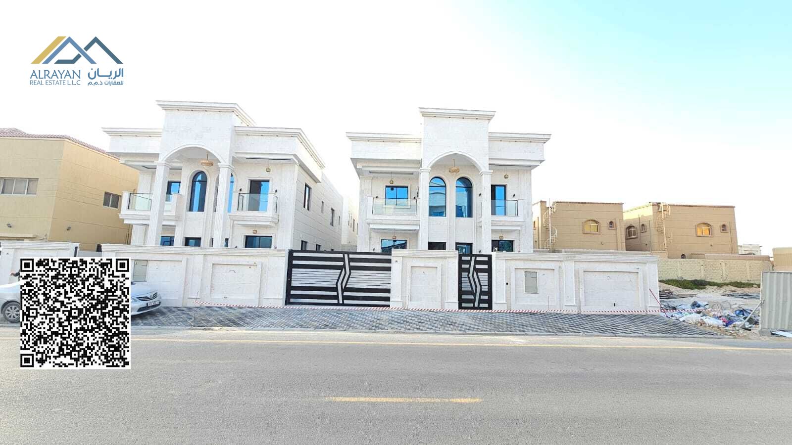 For sale, a villa in a prime location, very excellent finishes, a large building area, freehold for all nationalities