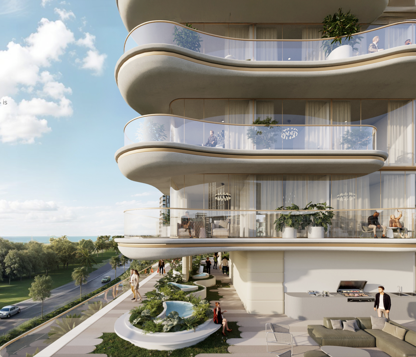 Fully furnished luxury apartment close the beach, mall, marina