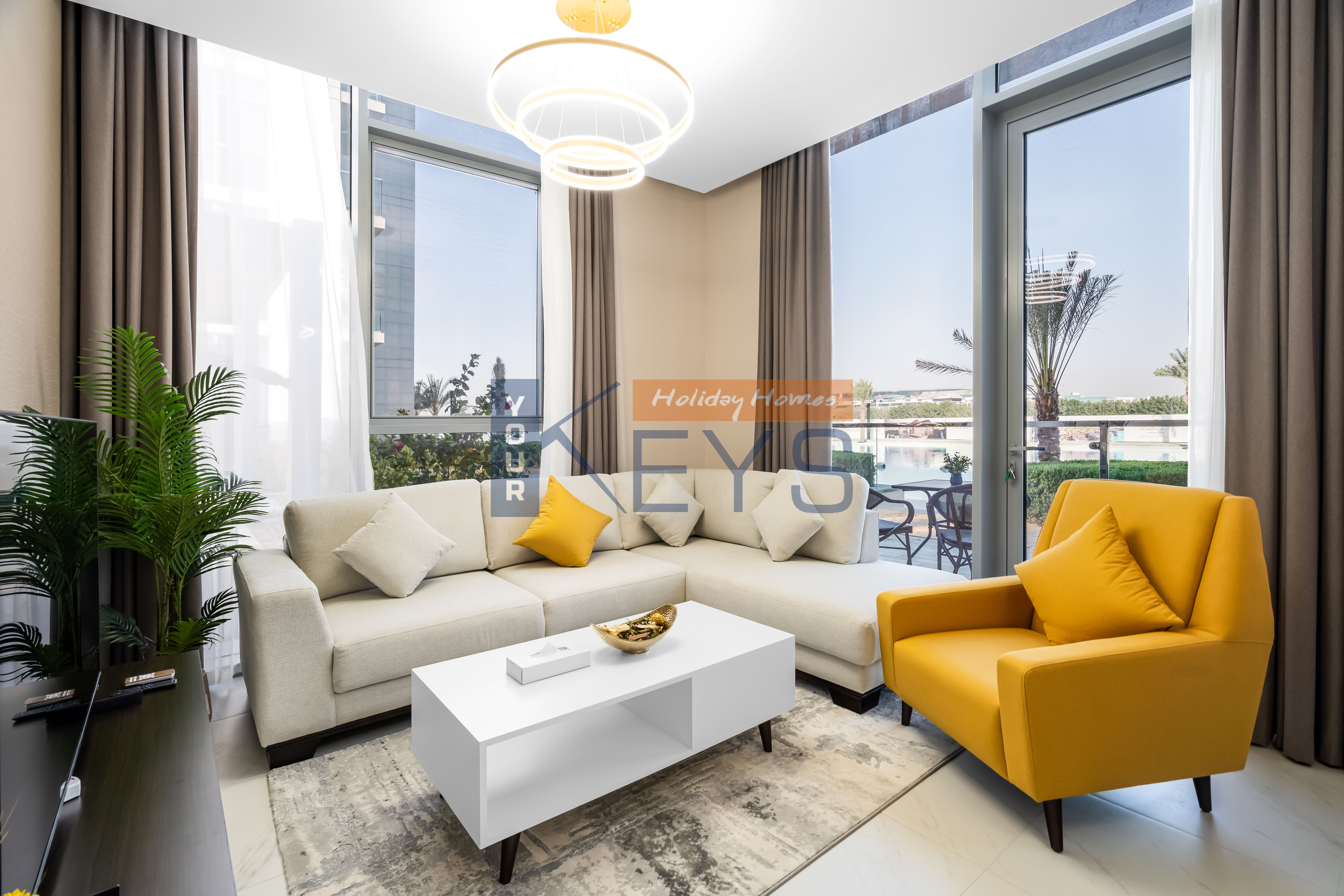 Ramadan Offer !Brand New One Bedroom apartment with Balcony / Crystal Lagoon Views | Fully Furnished | District One, MBR City