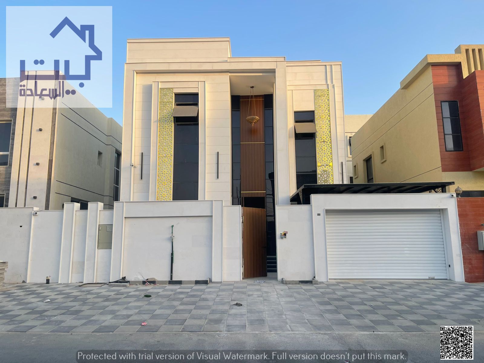 Villa for rent in Al Yasmeen area, close to the park, first resident, elegant with a distinctive personal finish, modern design and luxury, next to se