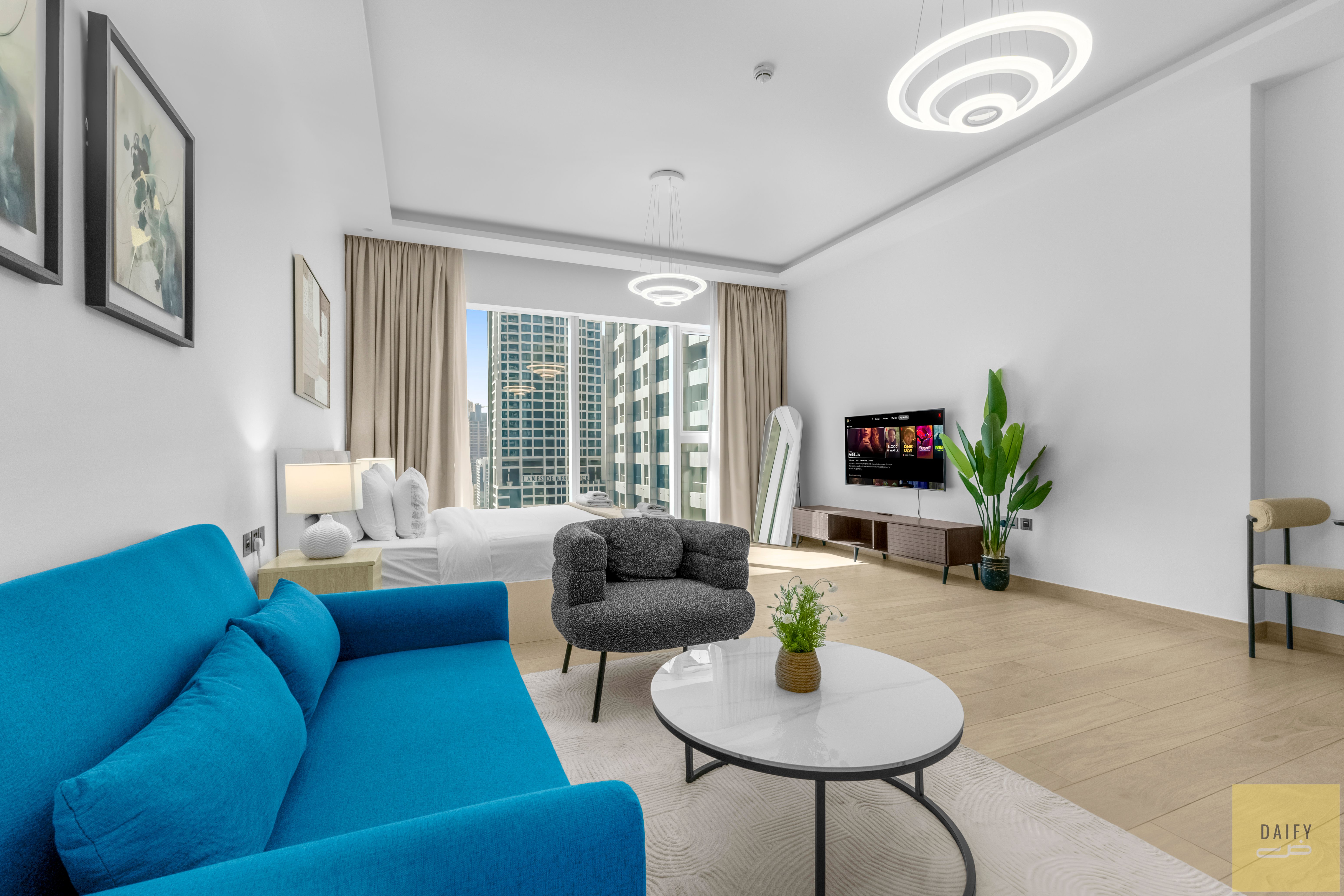 Upscale Studio with Premium Amenities | Me DoRe Tower Short-Term Rental Appeal