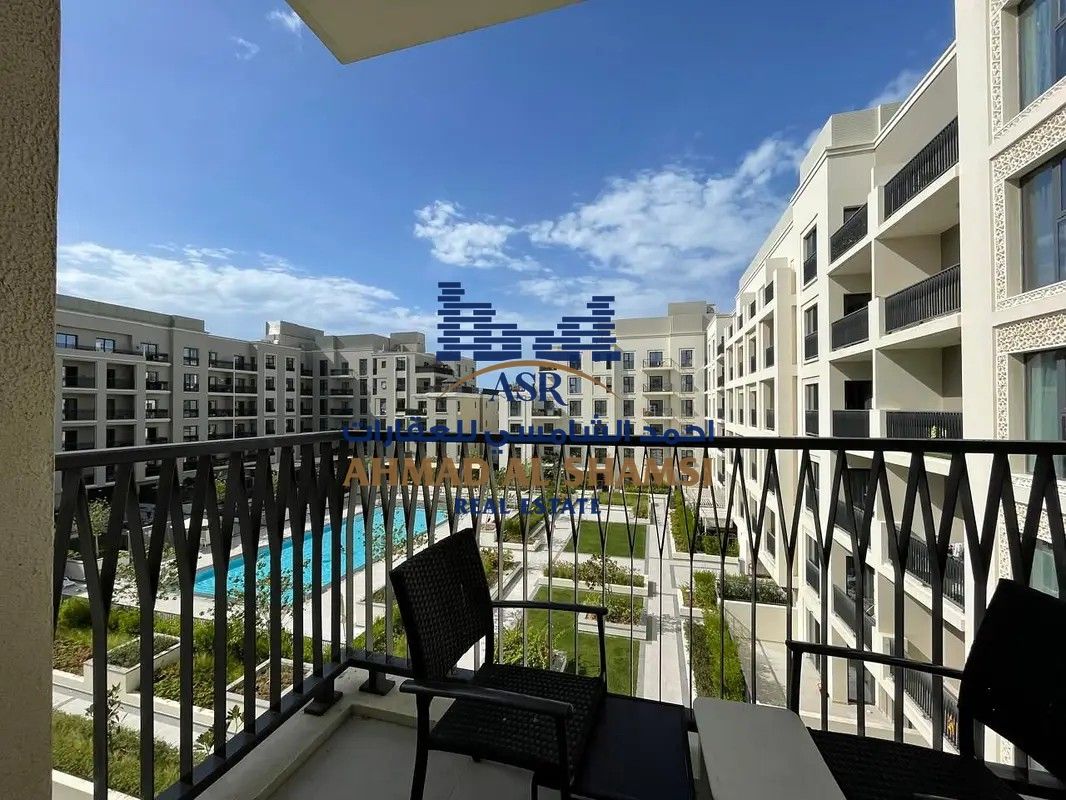 1BHK With Pool View- Balcony -Laundry Room