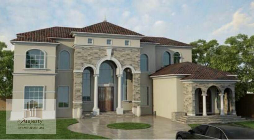 Two villas for sale on one land in Al Hoshi area / Sharjah Emirate / Completion rate 25% / Area 1800 square meters