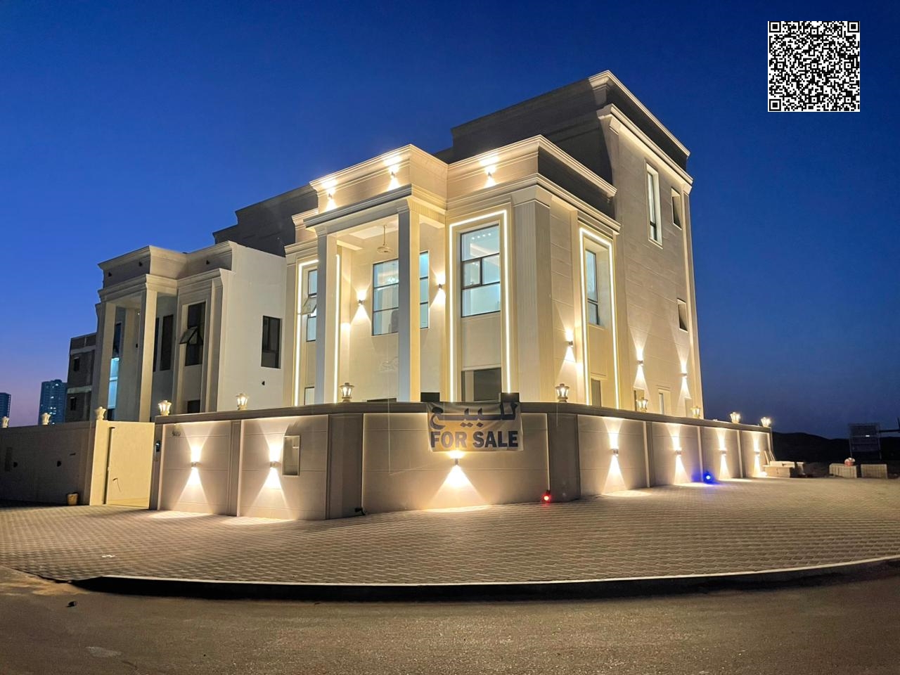 The opportunity of a lifetime - a luxurious villa for sale in Al Helio 2 - Ajman Corner and street - luxurious design - first resident - fr