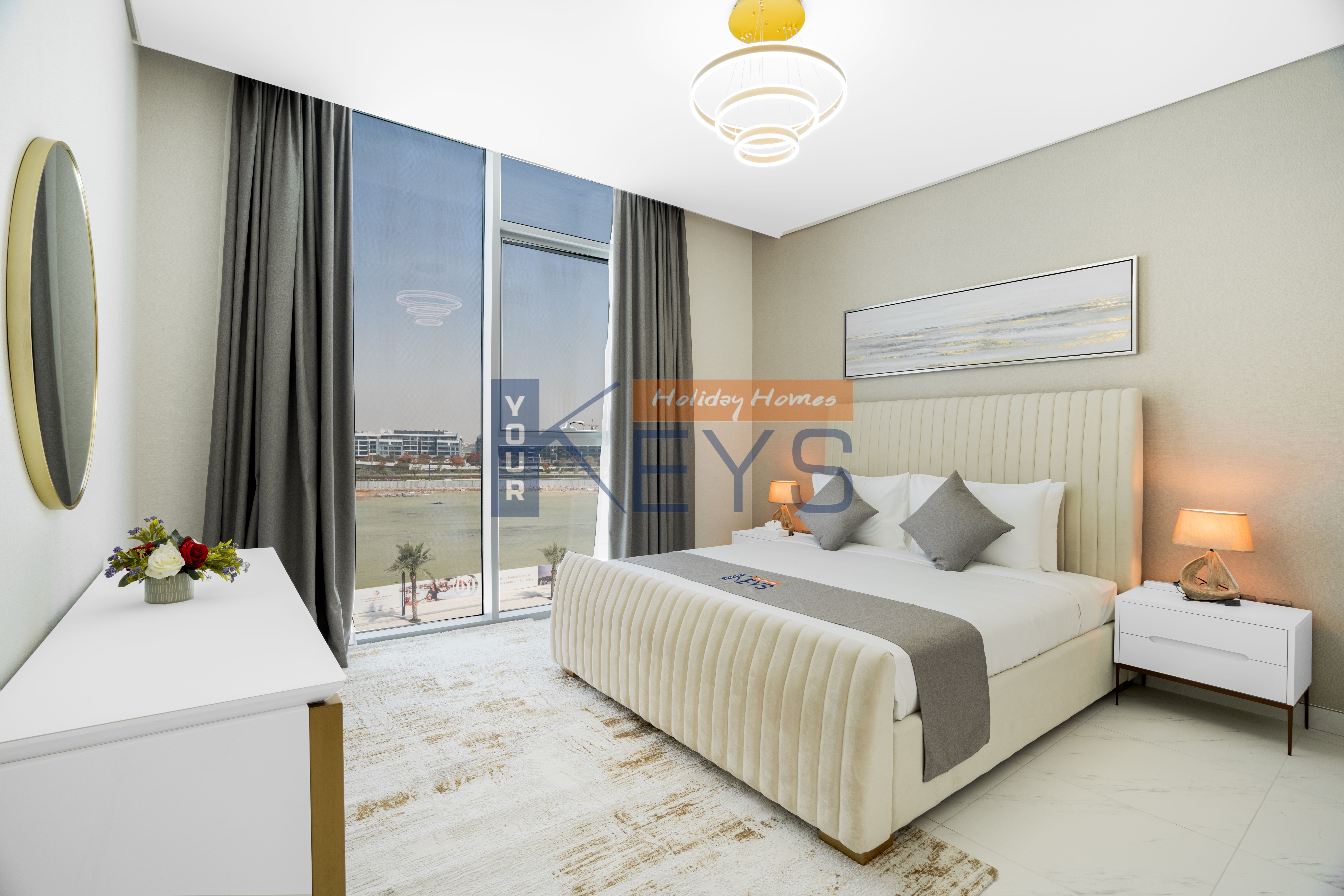 A Superb Brand New Two Bedroom Apartment ! Canal View ! District One !MBR