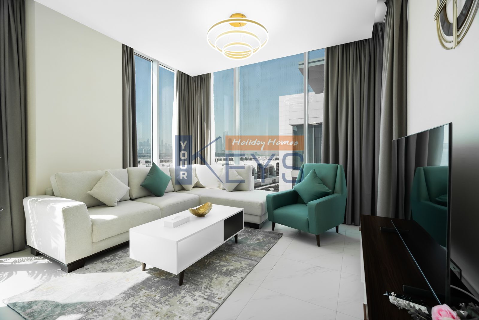 Especial Offer for3 month minimum !A Modern One Bedroom Apartment ! Burj Khalifa View ! MBR-District One