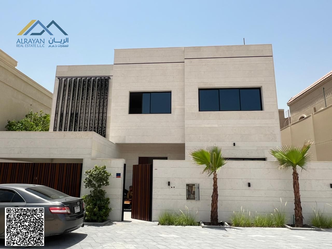 Luxurious villa with water and electricity included, opposite a mosque.