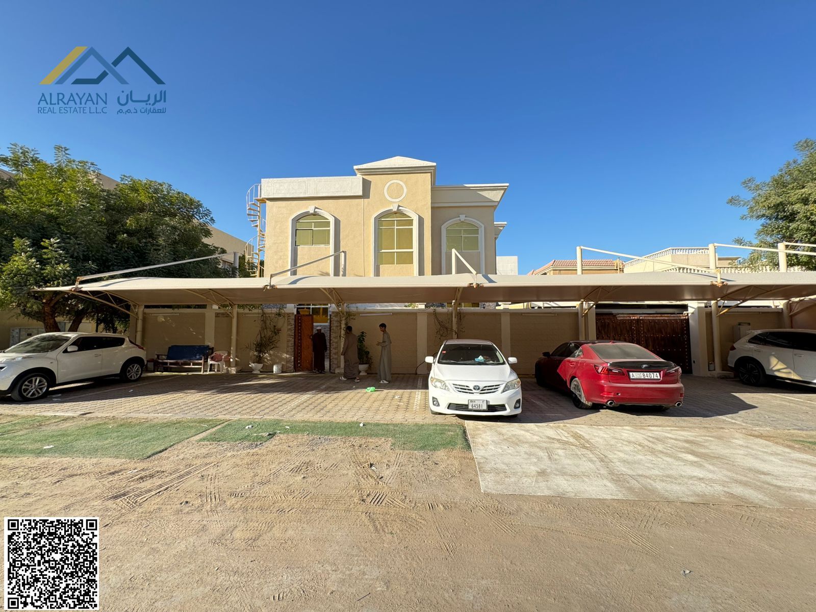 Own your own home in the best areas of Ajman (Al Rawda 2), 7,000 square feet, including electricity, water, and air conditioning. Freehold for all n