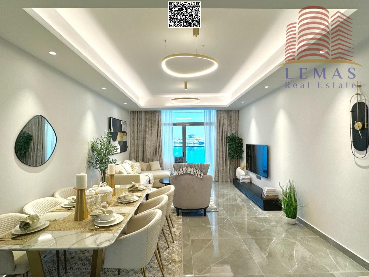 10% down payment and own in installments over 7 years with the developer, with a direct view of the Al Khor Sea