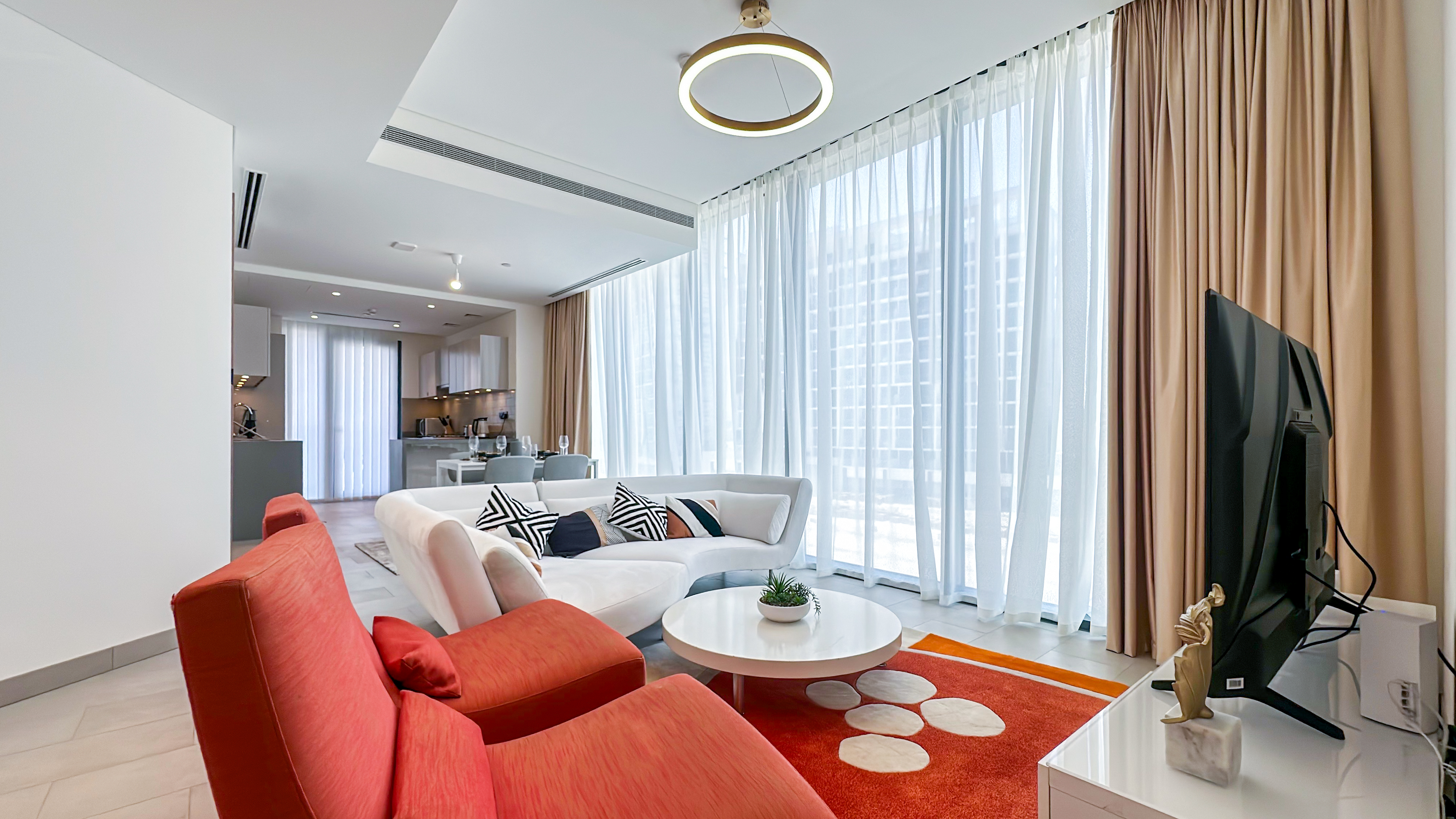 Spacious 2BR, Sobha Waves | Family-Friendly Stay