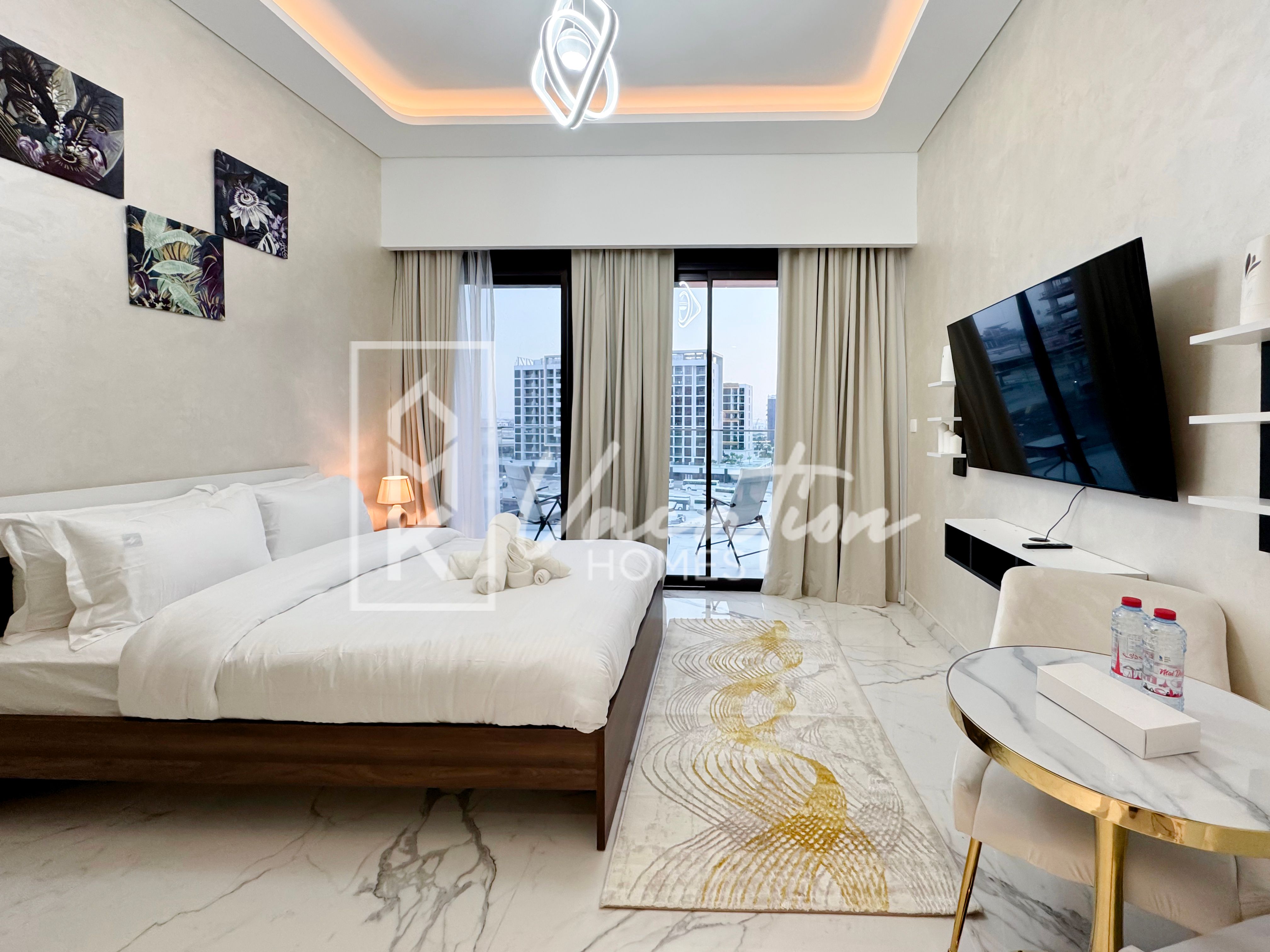 Affordable & Contemporary Furnished Studio | Azizi Riviera 63, Bills Included!