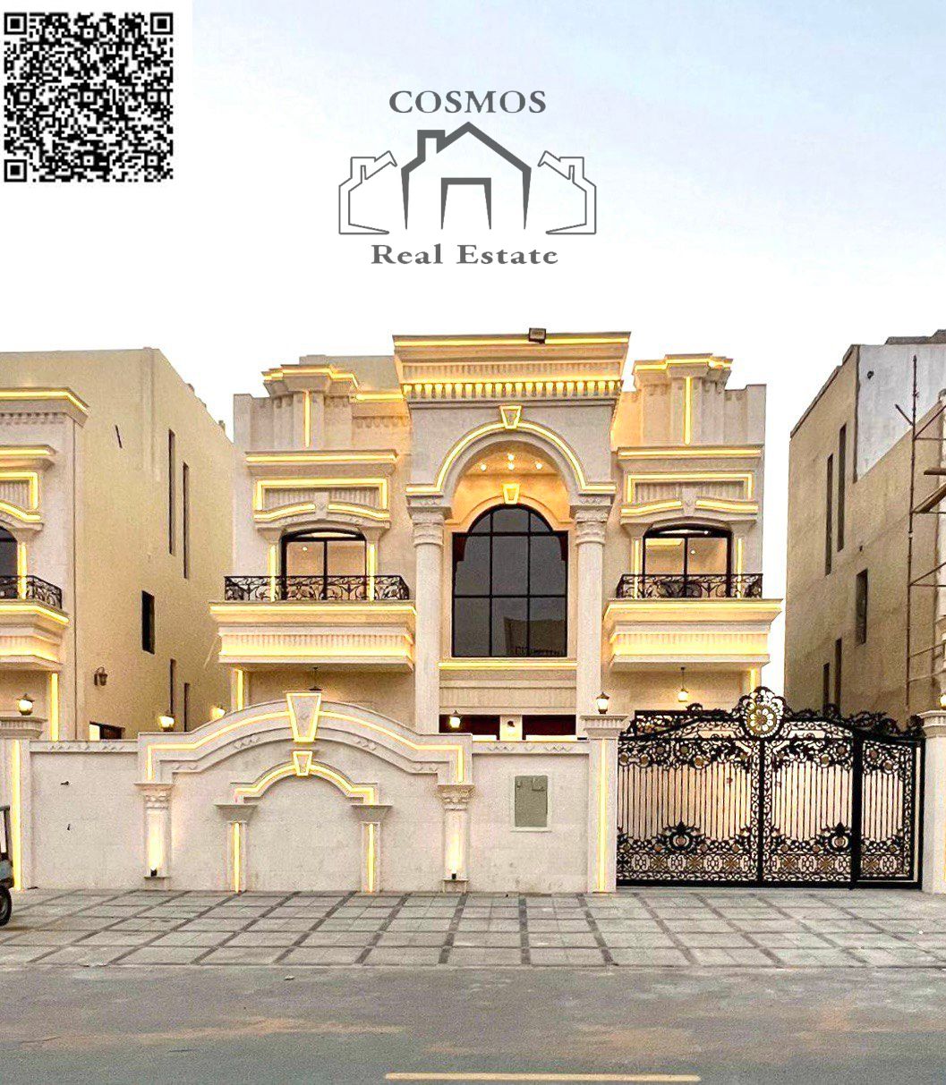 "Heritage-Style Luxury Villa in Ajman | 6BR, Rooftop, Prime Plot" Available for sale