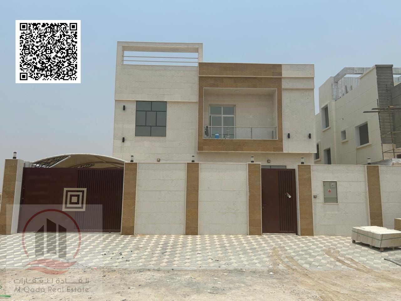 For sale, a villa in Ajman Al Amra, 5 master rooms, a Majles room, a hall, and a maid’s room, freehold for all nationalities, Installment with out do