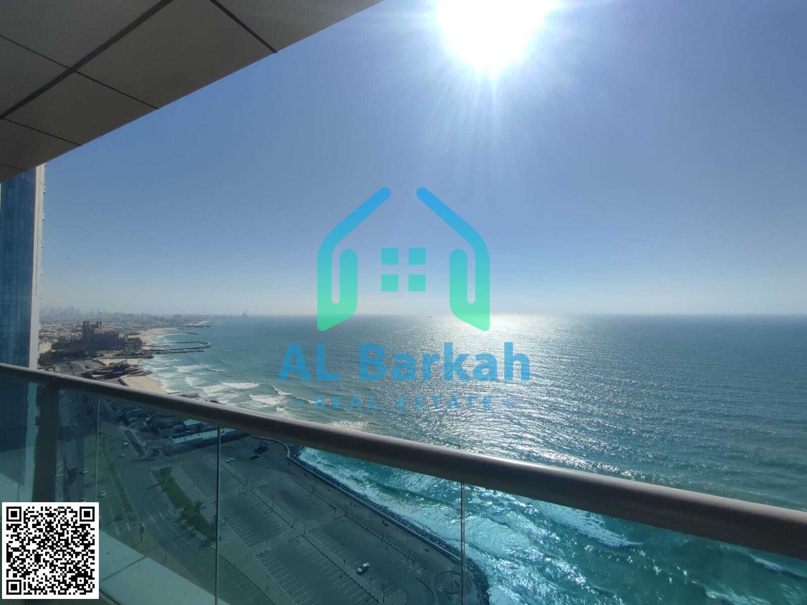 **For Sale in Installments - Luxurious 3-Bedroom Duplex Apartment + Maid in Corniche Residence Towers, Ajman**