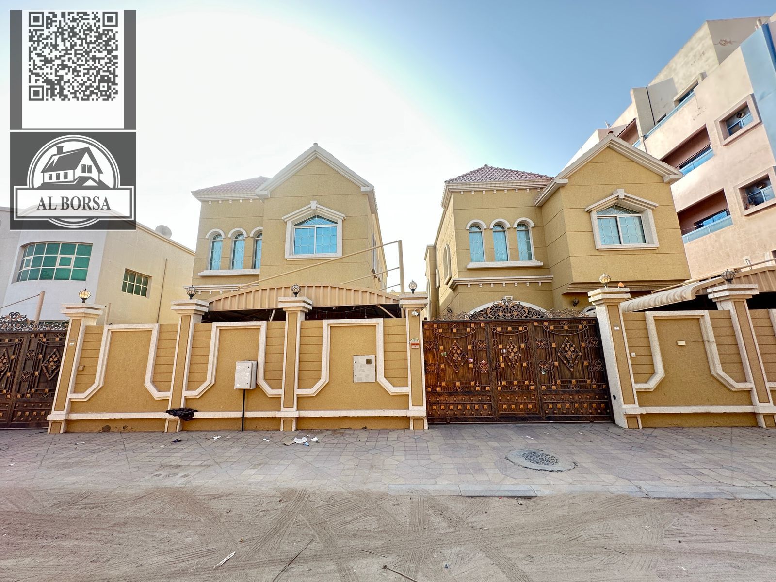 For rent a villa in Al Muwaihat 3, five rooms, a living room, and a maid's room