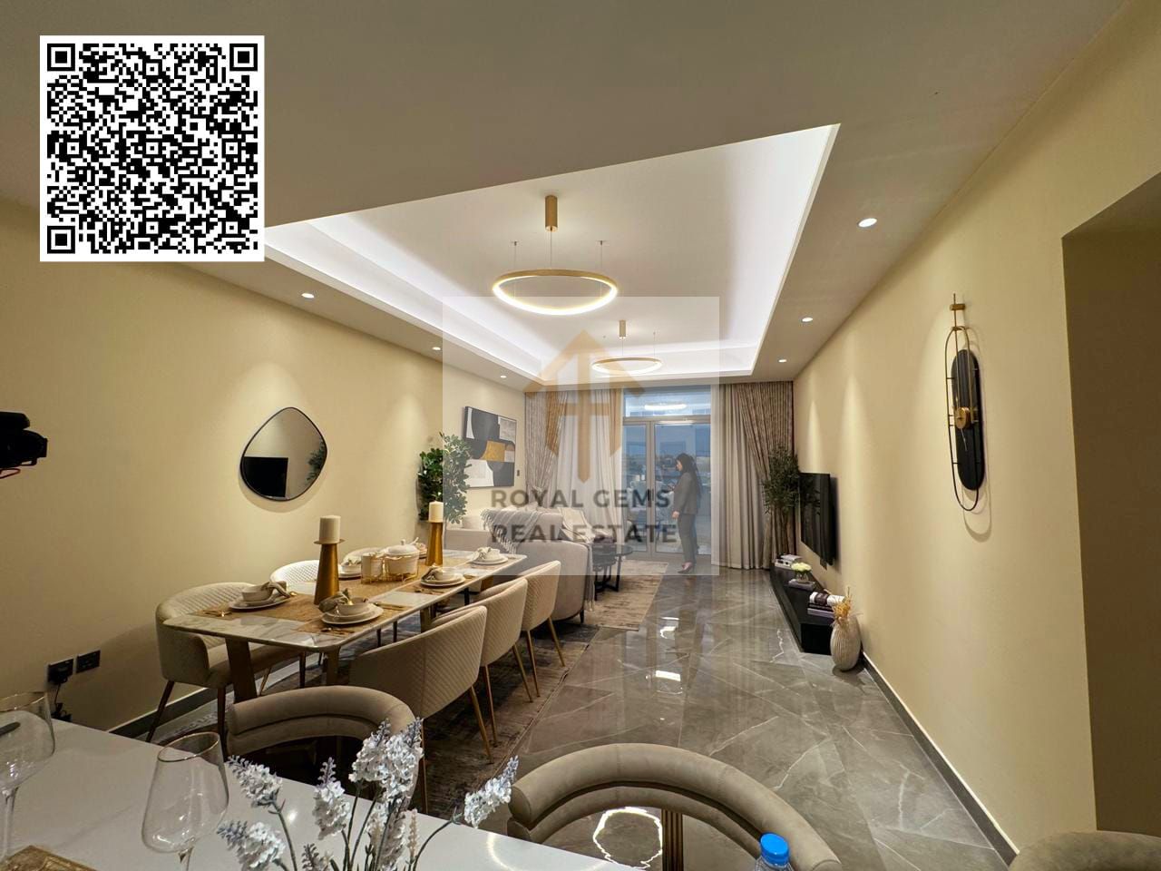 For Sale , 1bhk full Creek view + freehold 100% for everyone + payment plan 7years