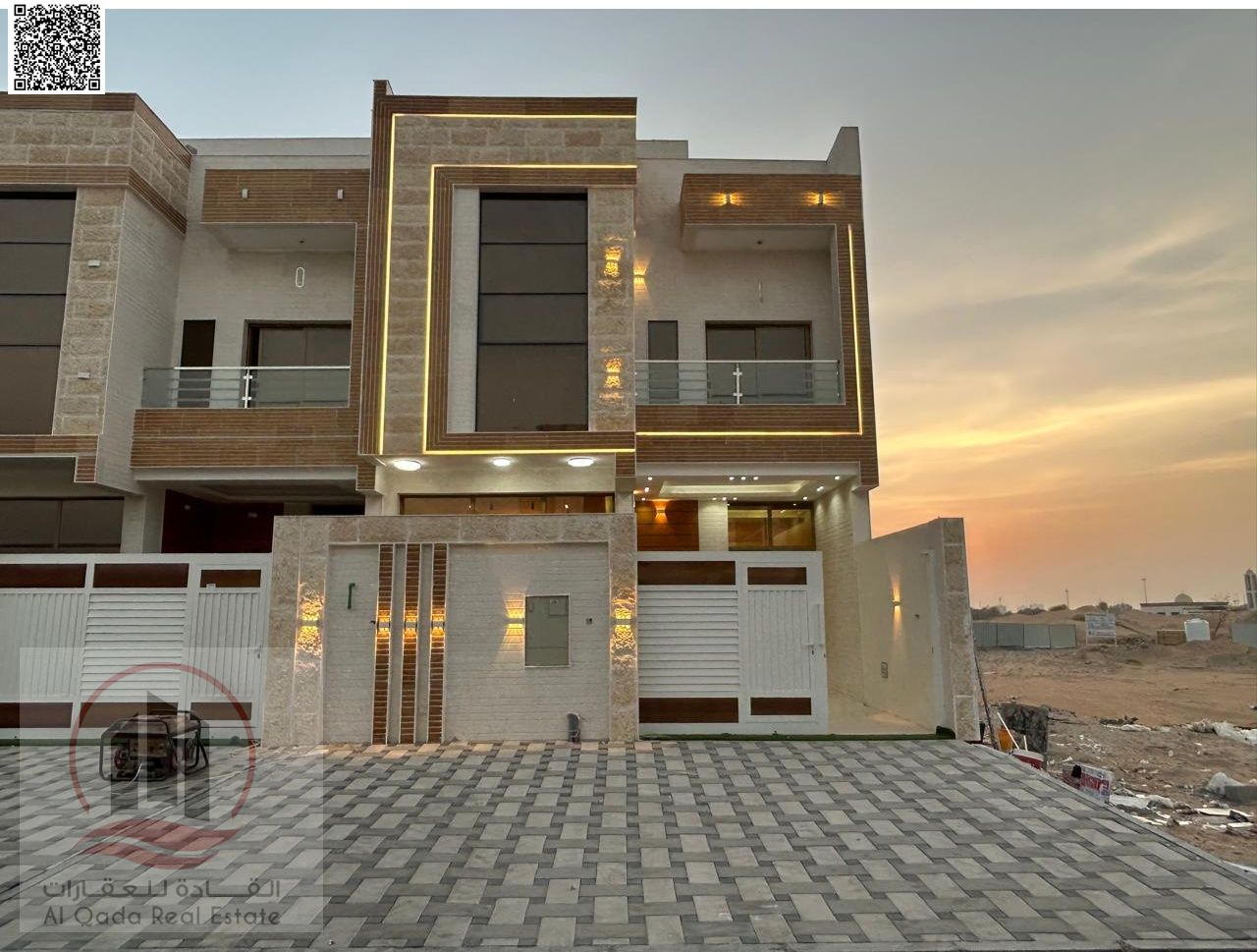 For sale, a villa in Ajman Al Helio, 4 master rooms, a Majles room, a hall, and a maid’s room, freehold for all nationalities, Installment with out do