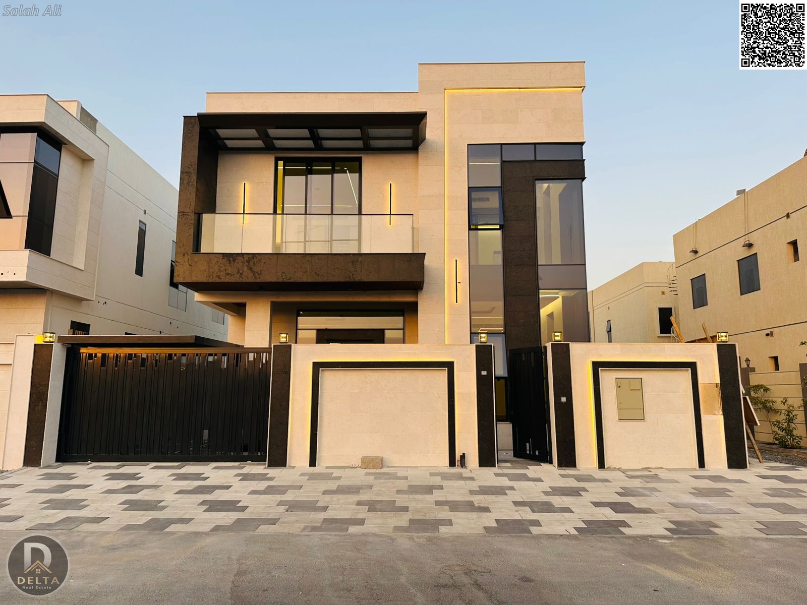 Villa for sale in Ajman, Al Yasmeen area, super deluxe finishing • Close to Al Hamidiya Park