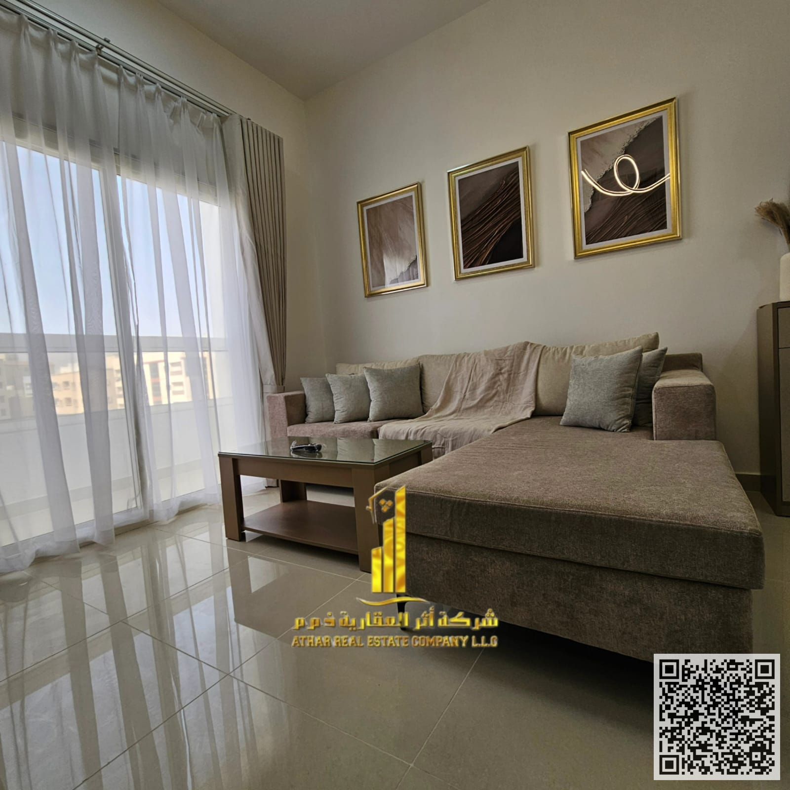 Luxurious one-bedroom apartment, fully furnished, for monthly rent in Ajman - Al Jurf 2 - close to the court