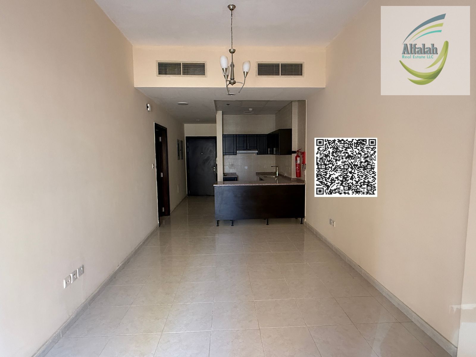 Ready To Move Brand New Flat One Bedroom Hall and open Kitchen with [ 2 Balcony ] and [ 1 Car Parking ] for Sale