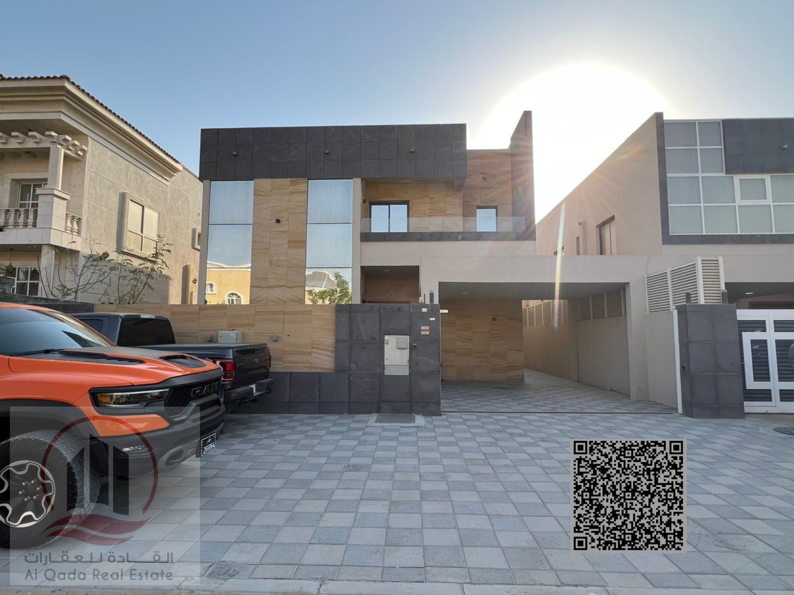 For sale: Villa in Ajman, Al Muwaihat, 5 master bedrooms, a living room, and a maid's room. Freehold for all nationalities. Bank financing is possible