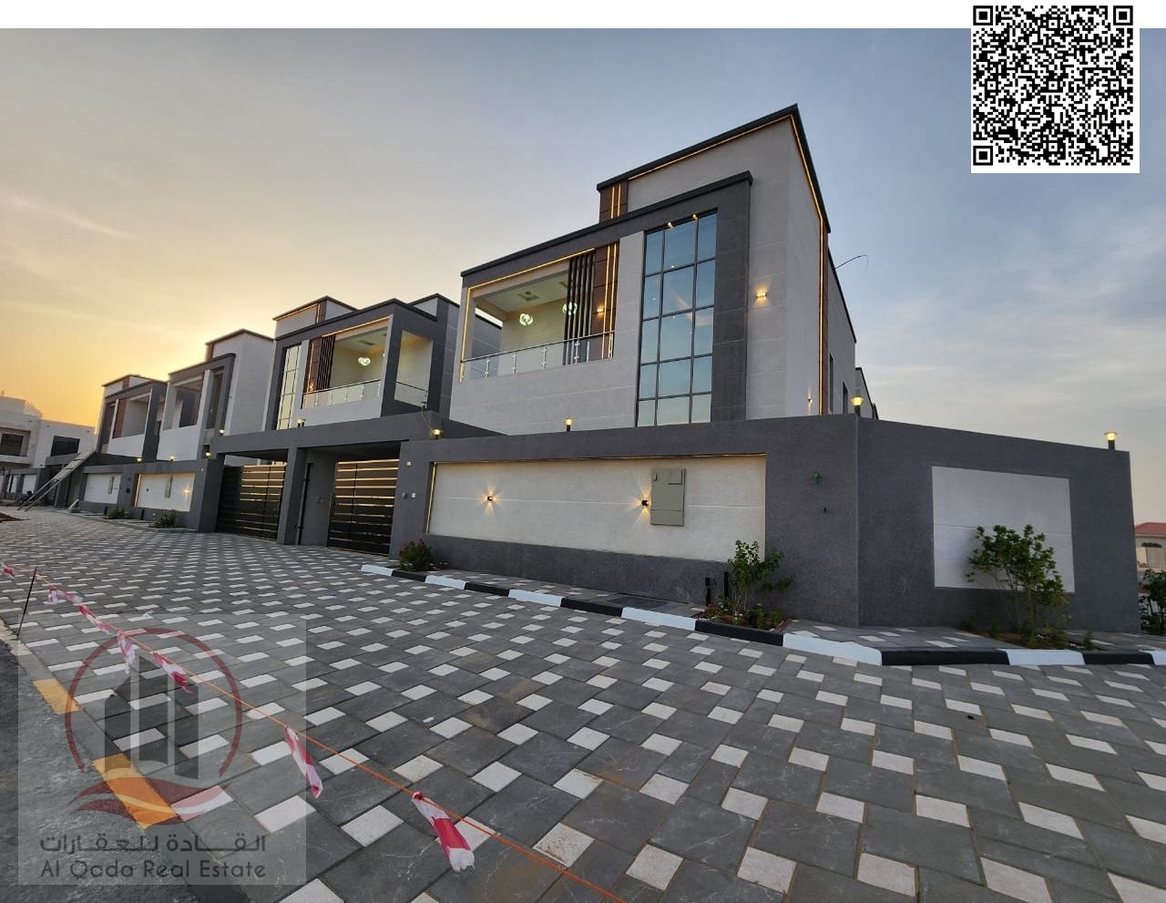 Villa for sale in Ajman, Al Helio area, including registration fees (4 master bedrooms + large living room + large hall + maid's room)