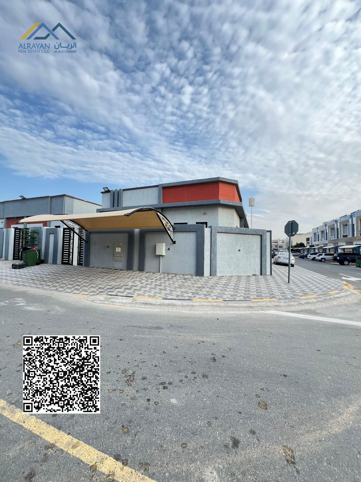Luxury villa for annual rent in Al Zahia - Ajman, prime location on a corner with an open view of the street