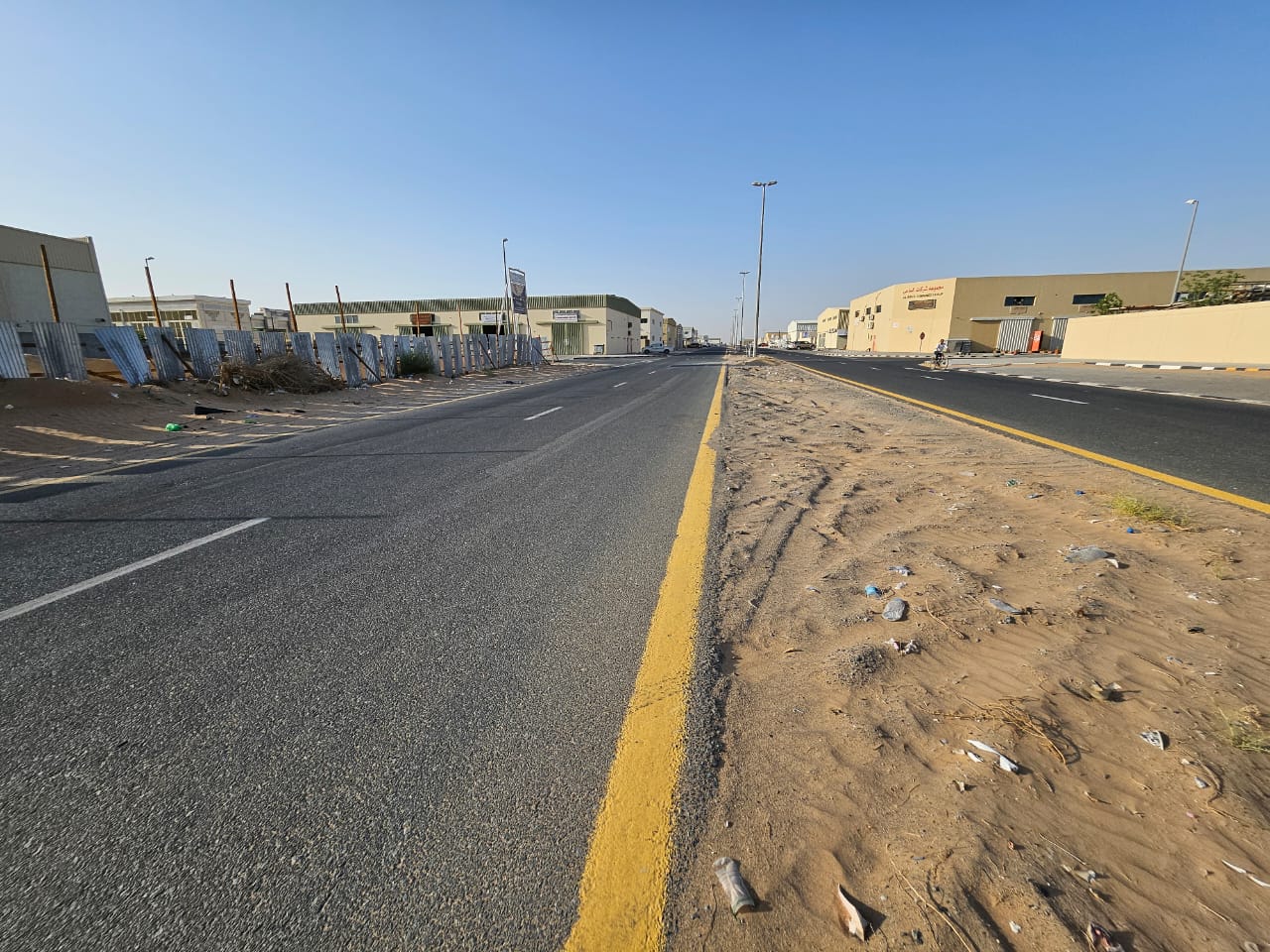 For sale, industrial lands in Al Sajaa, Sharjah, on a street 200 meters from the former Emirates Road, freehold for all nationalities.