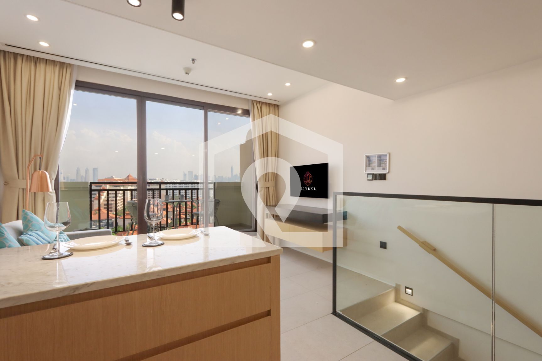 Livbnb - Studio with Breathtaking Views at Anantara Residences, Palm Dubai