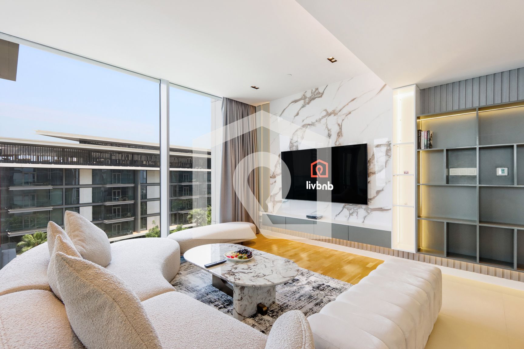 Livbnb - Bluewaters 3BR + Maids, with Sea Views