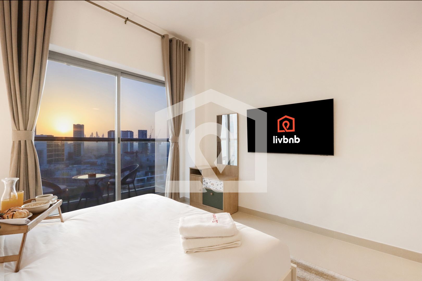 Livbnb - 1B with Sunset View Near Community Circle Park JVC