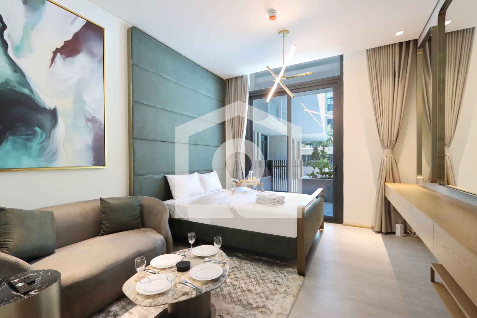 Livbnb-Serene Studio with Private Terrace in JVC