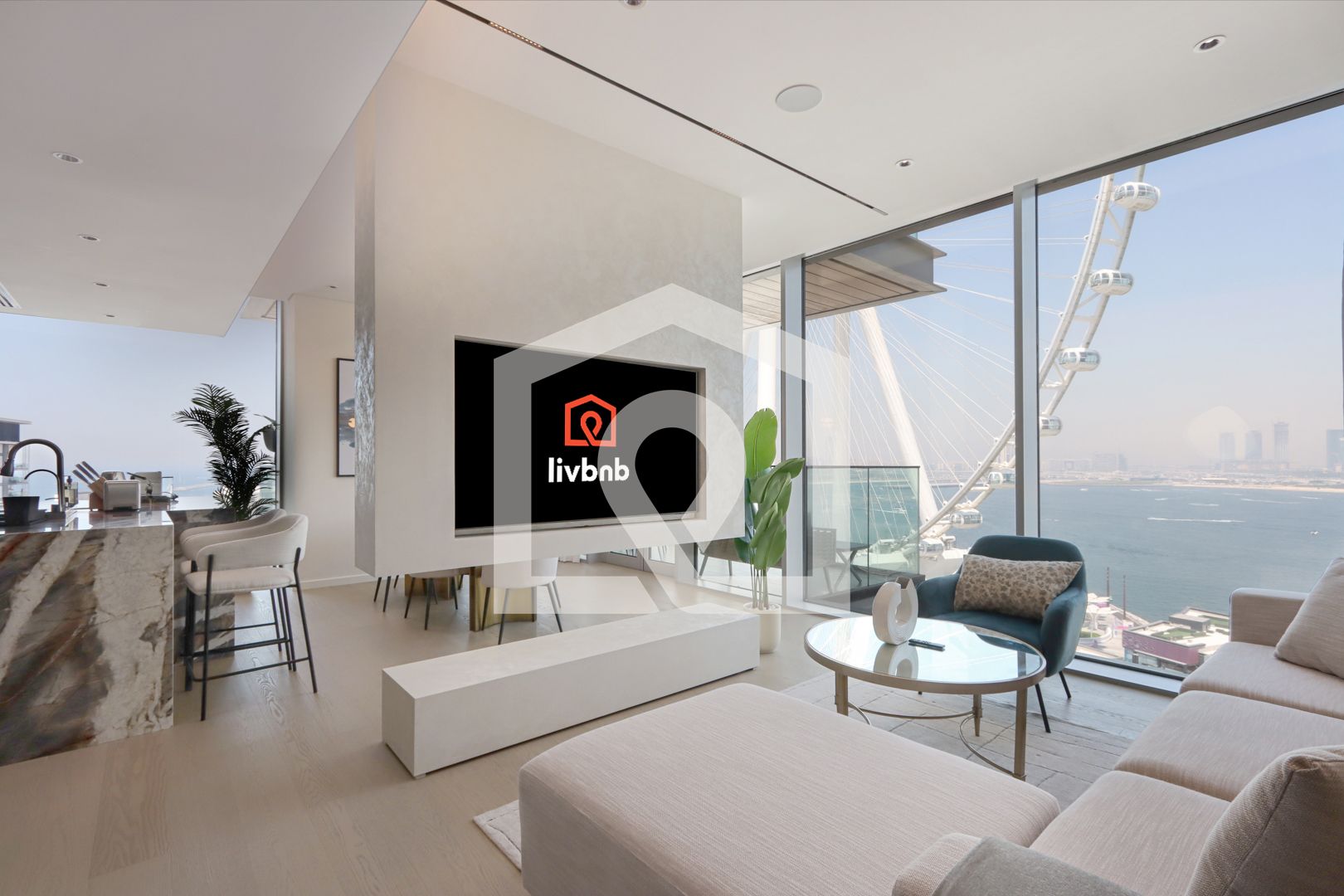 Livbnb-Upgraded 3B with Maid's Room, Stunning Sea and Ain Views