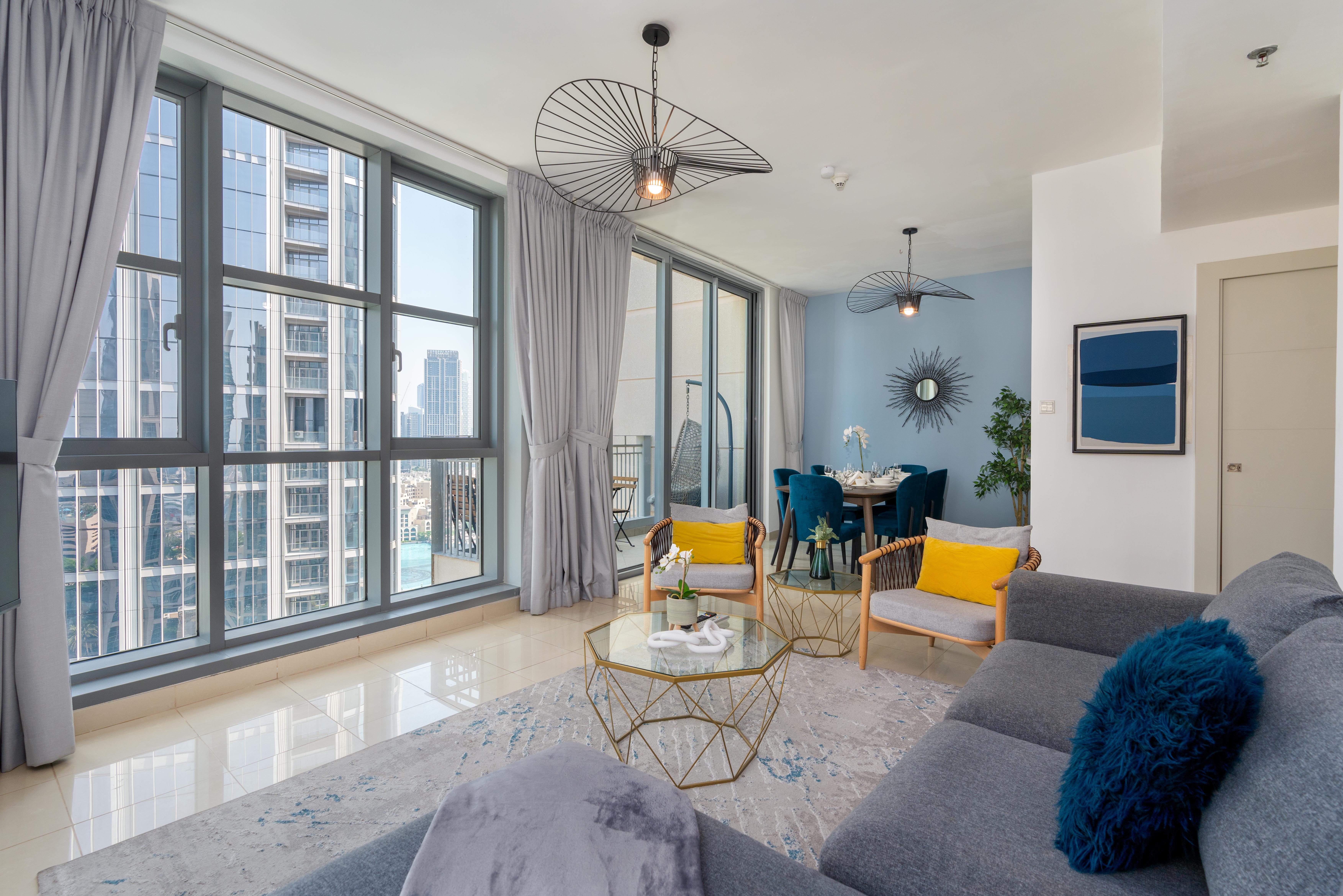 Spacious 3BR with Burj Khalifa Views | Escape Deal