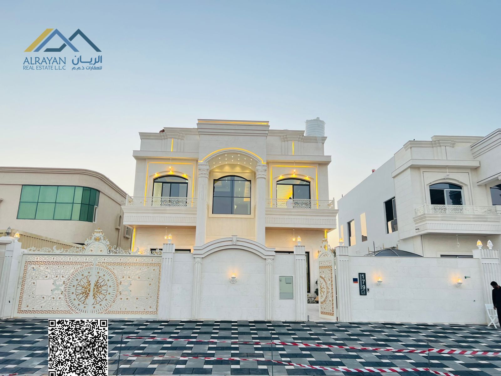 Electricity, water and air conditioning included. Area: 6200 sq ft. Elegant design, spacious living and exceptional location.