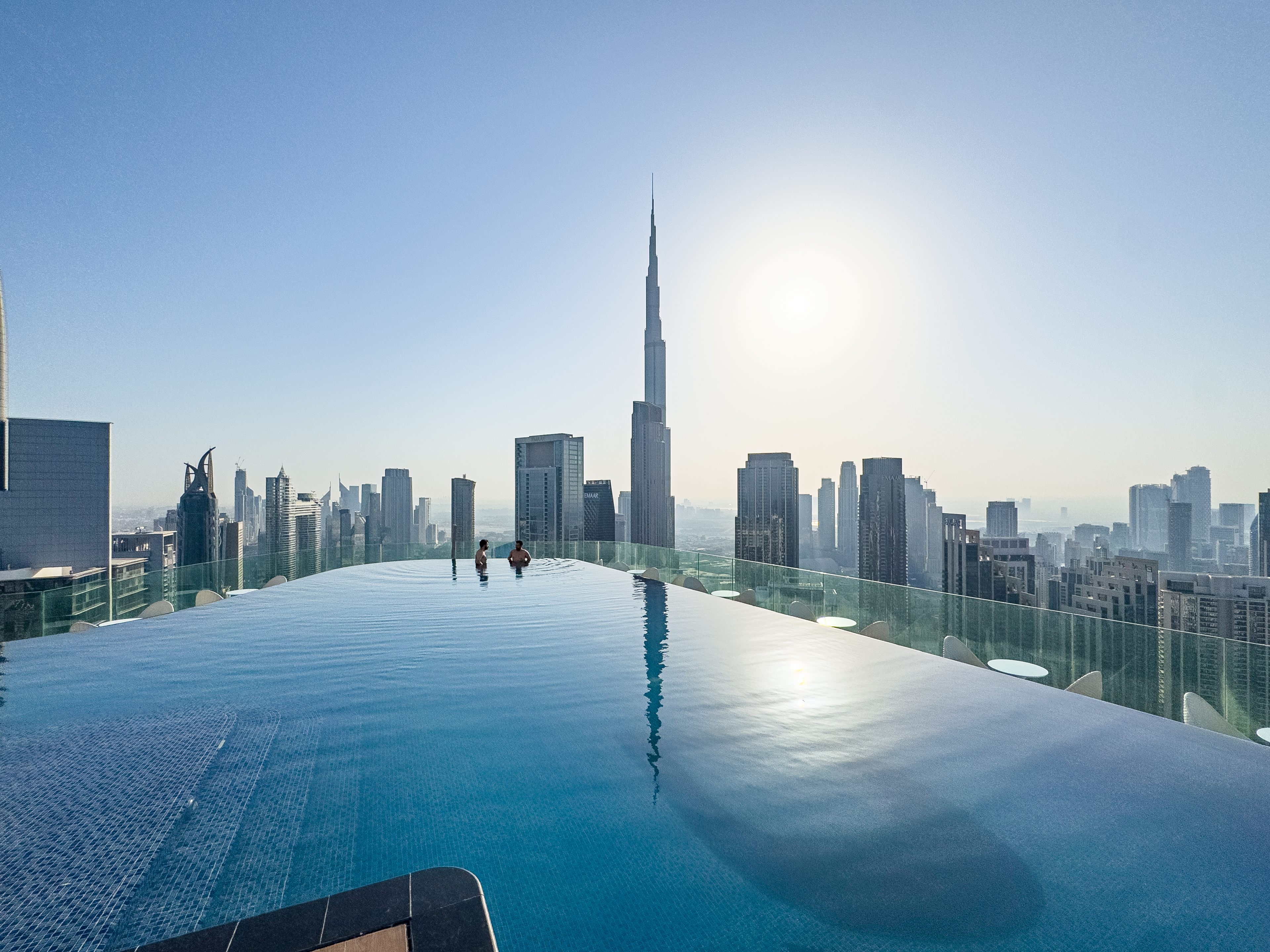 Luxury Infinity Rooftop Pool w/ Burj Khalifa View