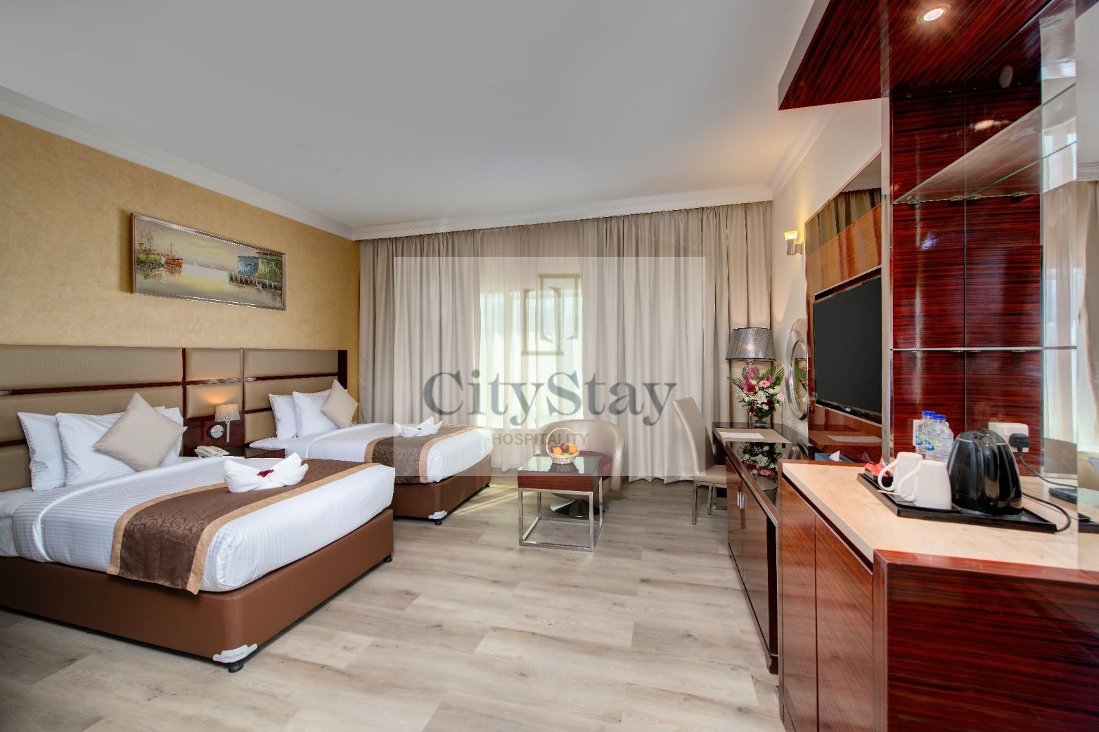 Luxury Deluxe Twin Room !Free House Keeping!Zero Commission|