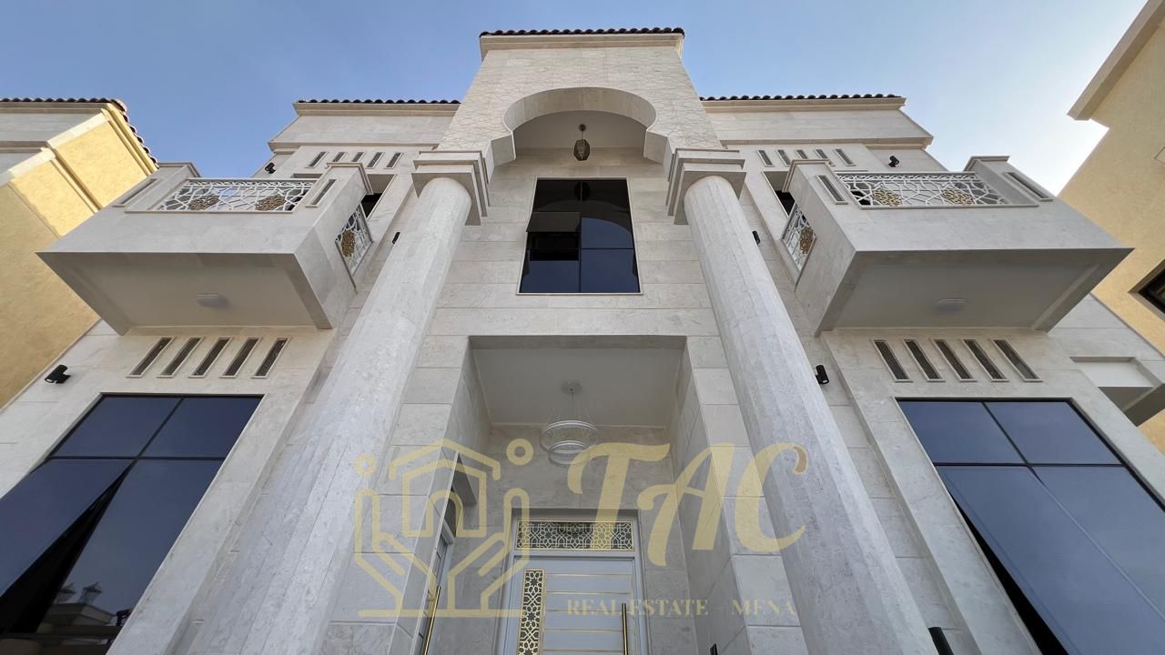 For lovers of elegance and high taste, a luxurious villa for sale in Al-Amerah, Ajman, with high-end finishing.