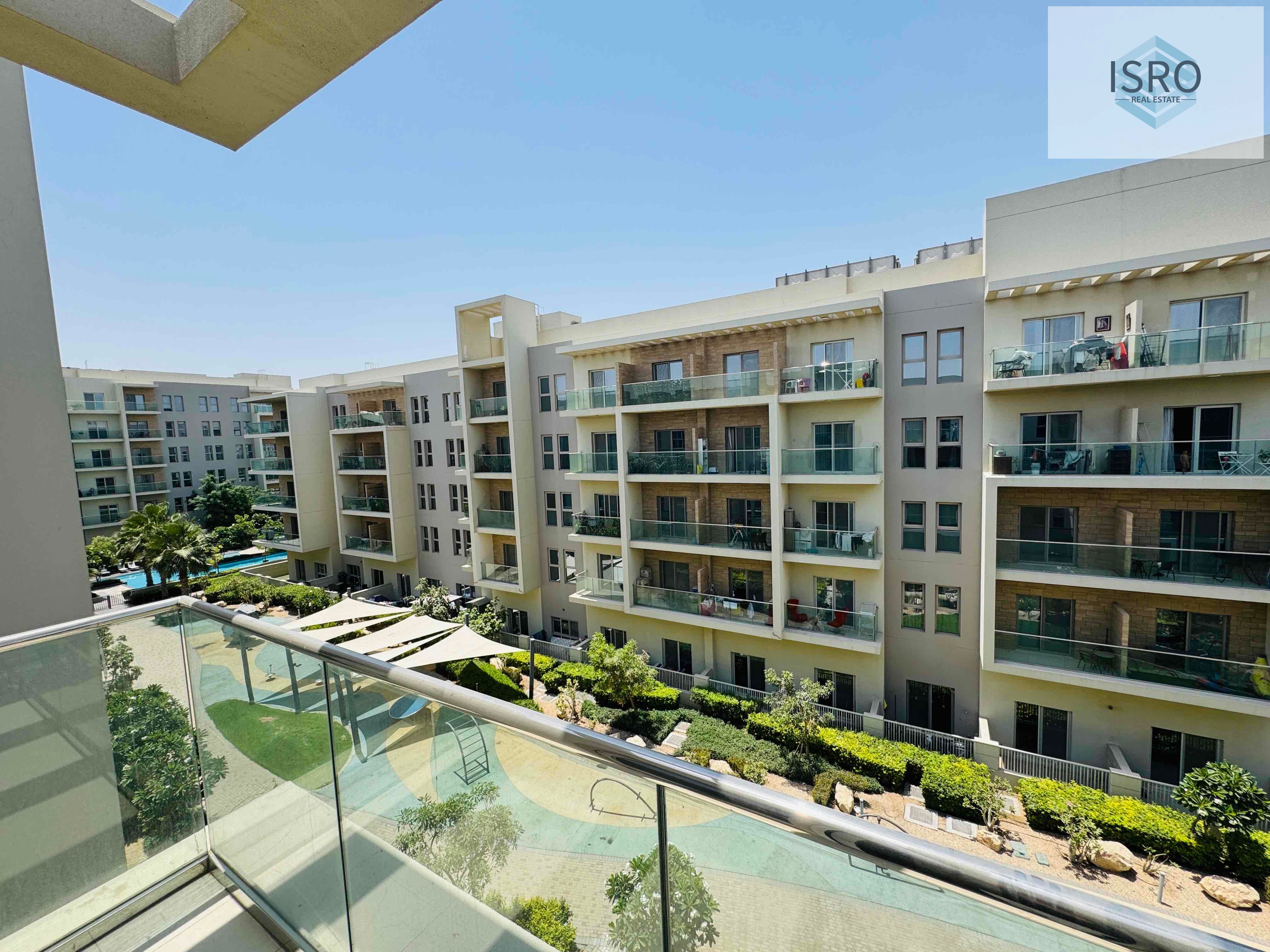 Gated community !! 1-BHK with 2-Bath and semi close kitchen