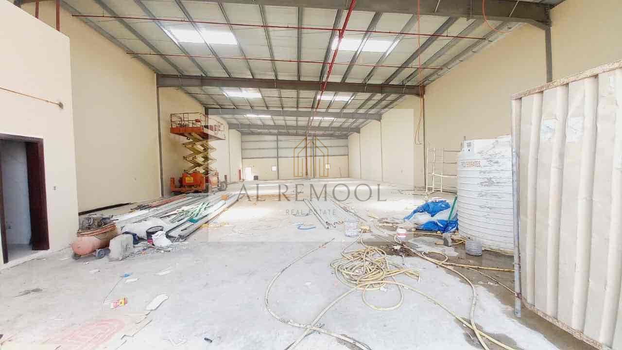 BRAND NEW !! 8000-SQFT WAREHOUSE WITH 50KW ELECTRIC POWER AVAILABLE IN SAJJA SHARJA