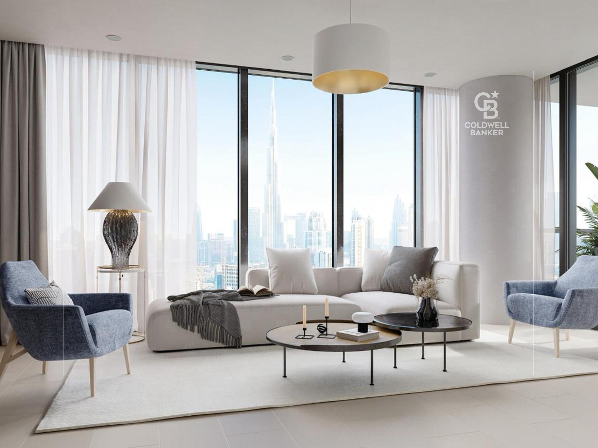 Burj Khalifa and Canal View | High Floor